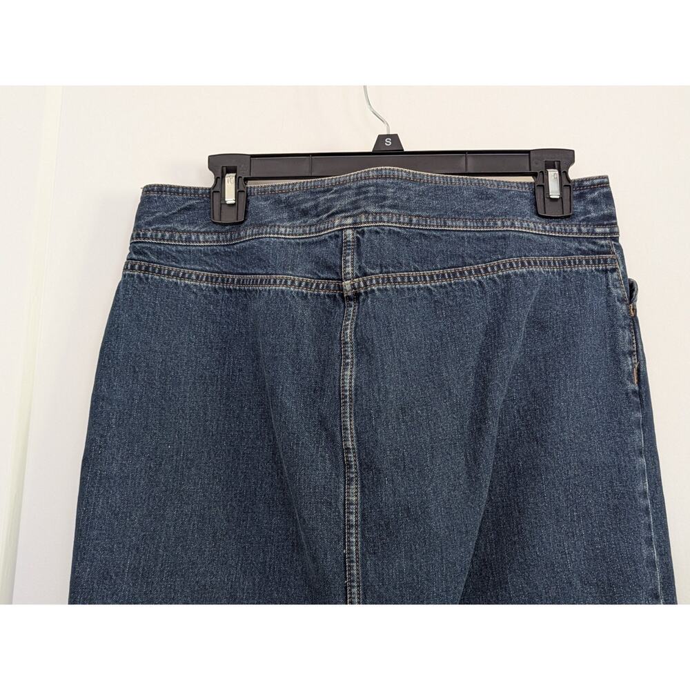 Lauren Ralph Lauren Jeans Co Denim Knee Length Pencil Skirt 6 Faux Belt D-ring - Picture 8 of 12